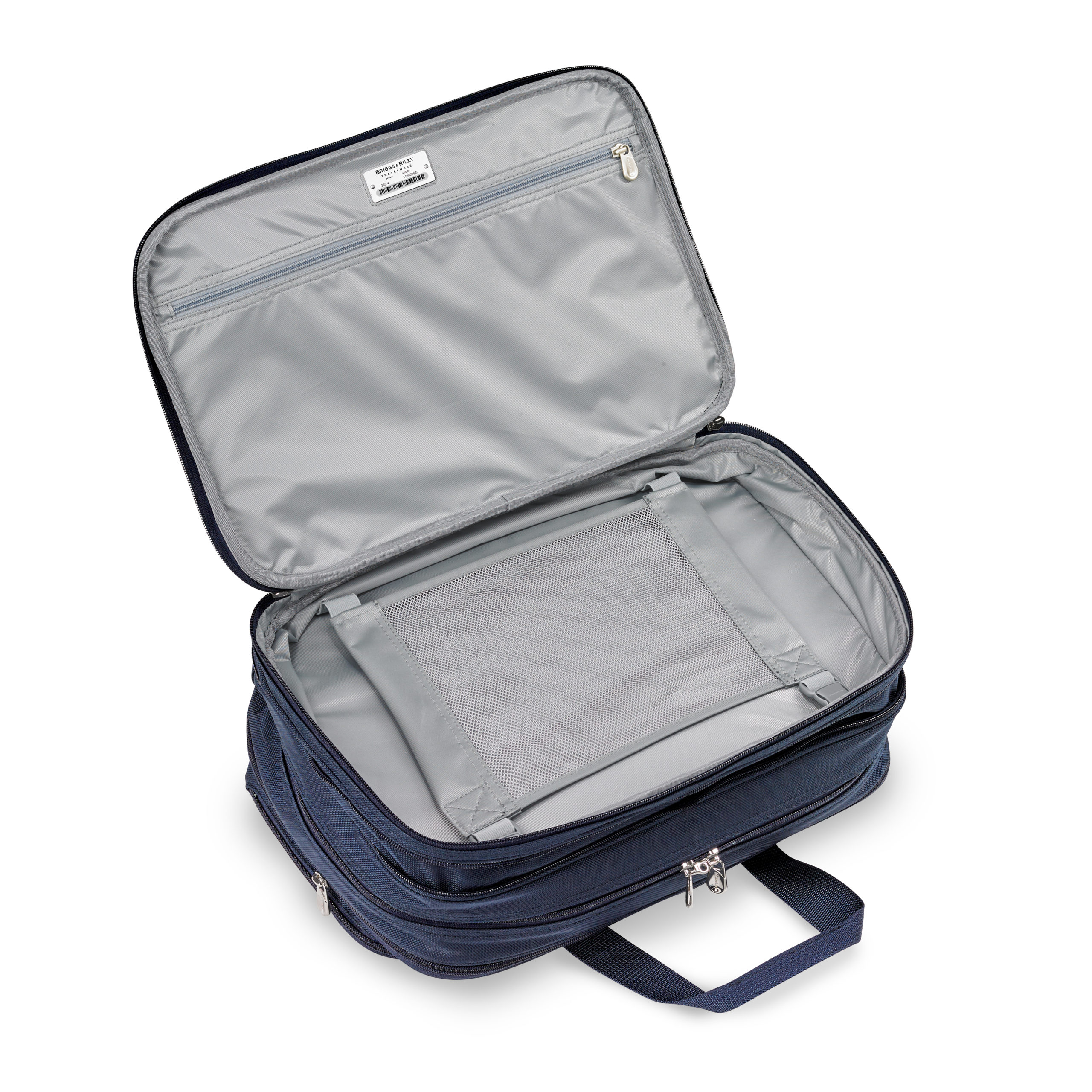 Briggs & Riley Baseline Expandable Cabin Bag - Navy - Irv’s Luggage